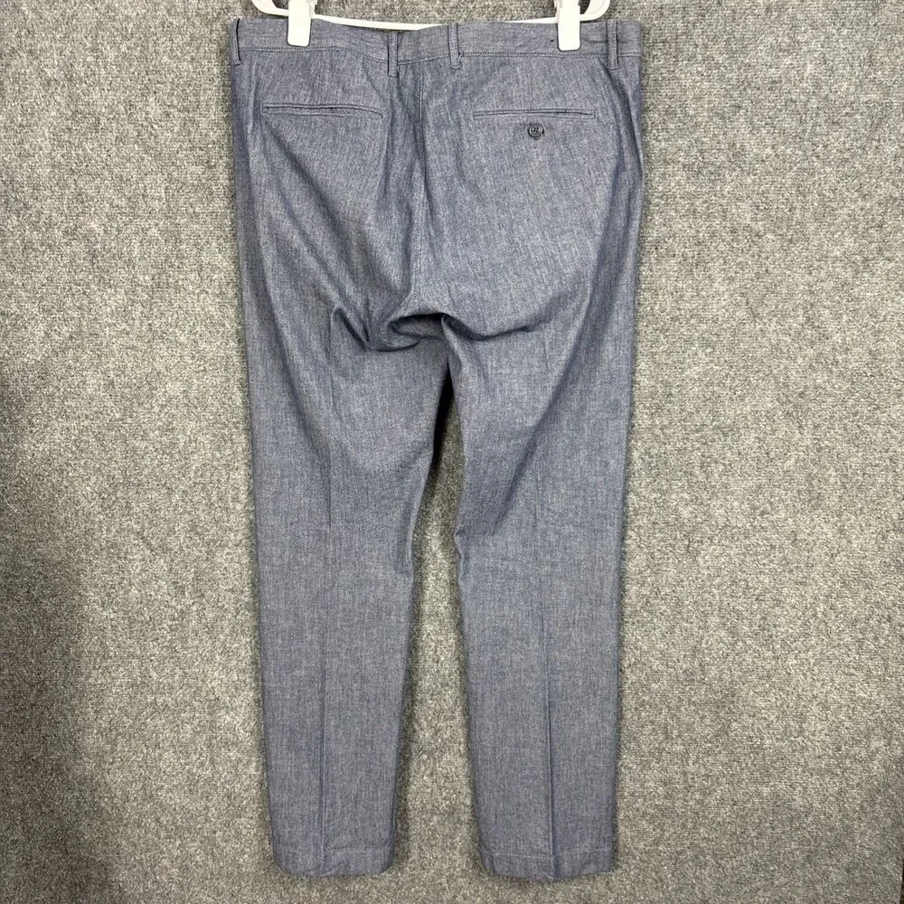 J.CREW 484 Pants Mens size 36 |38 x 31 Blue Slim Fit Stretch Chino
